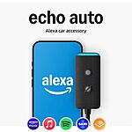Prime Members: Amazon Echo Auto Car Accessory w/ Alexa (2nd Gen) $15 + Free Shipping
