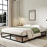 10&quot; Novilla Queen Metal Platform Bed Frame w/ Wood Slats $42.23 + Free Shipping