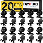 20-Pack DIYMAG Fridge Magnet Refrigerator Magnetic Clips (Black) $4.25 or less