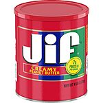 4-Lbs Jif Creamy Peanut Butter $5.60 or Less w/ Subscribe &amp; Save