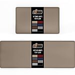 2-Pack Gorilla Grip Cushioned Floor Mats (17"x24" & 17"x48"; Beige) $19.50