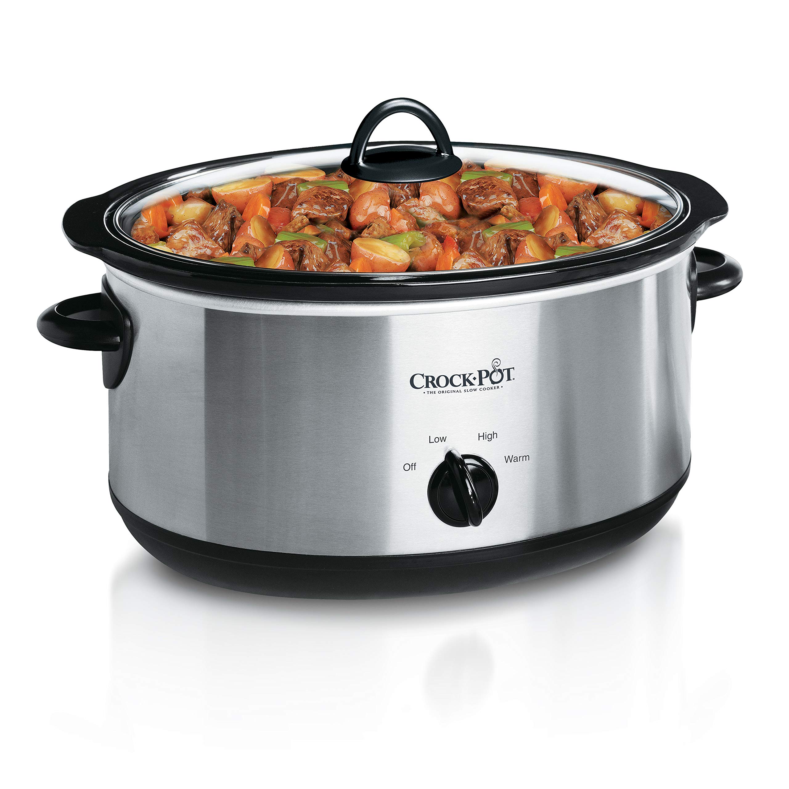 Crock-Pot 7 Quart Oval Manual Slow Cooker (Stainless Steel) - $30 via Amazon