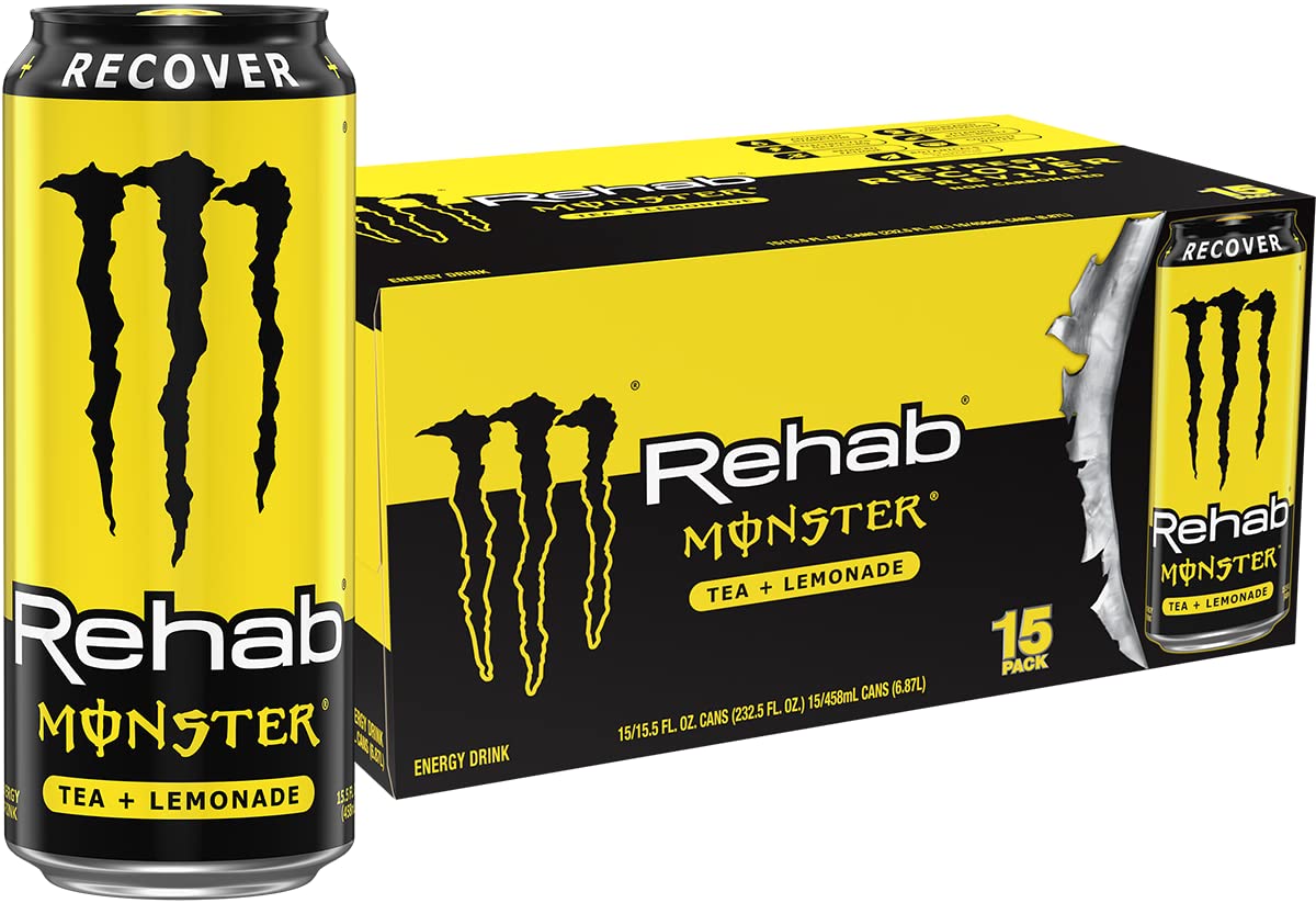 15-Pack 15.5-Oz Monster Rehab Energy Drink (Tea + Lemonade + Energy) $17.29 w/ S&S + Free Shipping w/ Prime or on $35+ $17.29