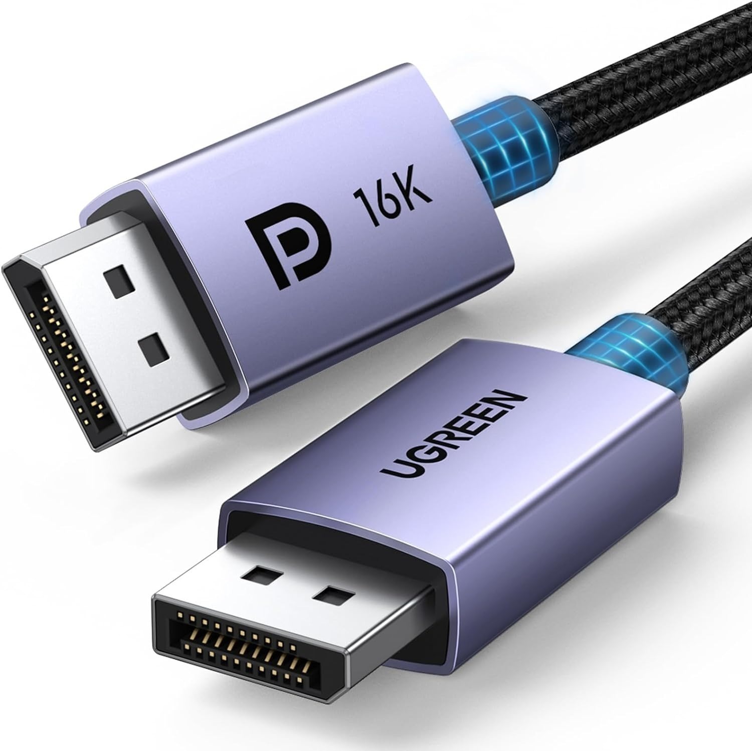 6.6' UGREEN 16K 80Gbps DisplayPort 2.1 / 2.0 Cable $10 + Free Shipping w/ Prime or on Orders $35+ $9.93