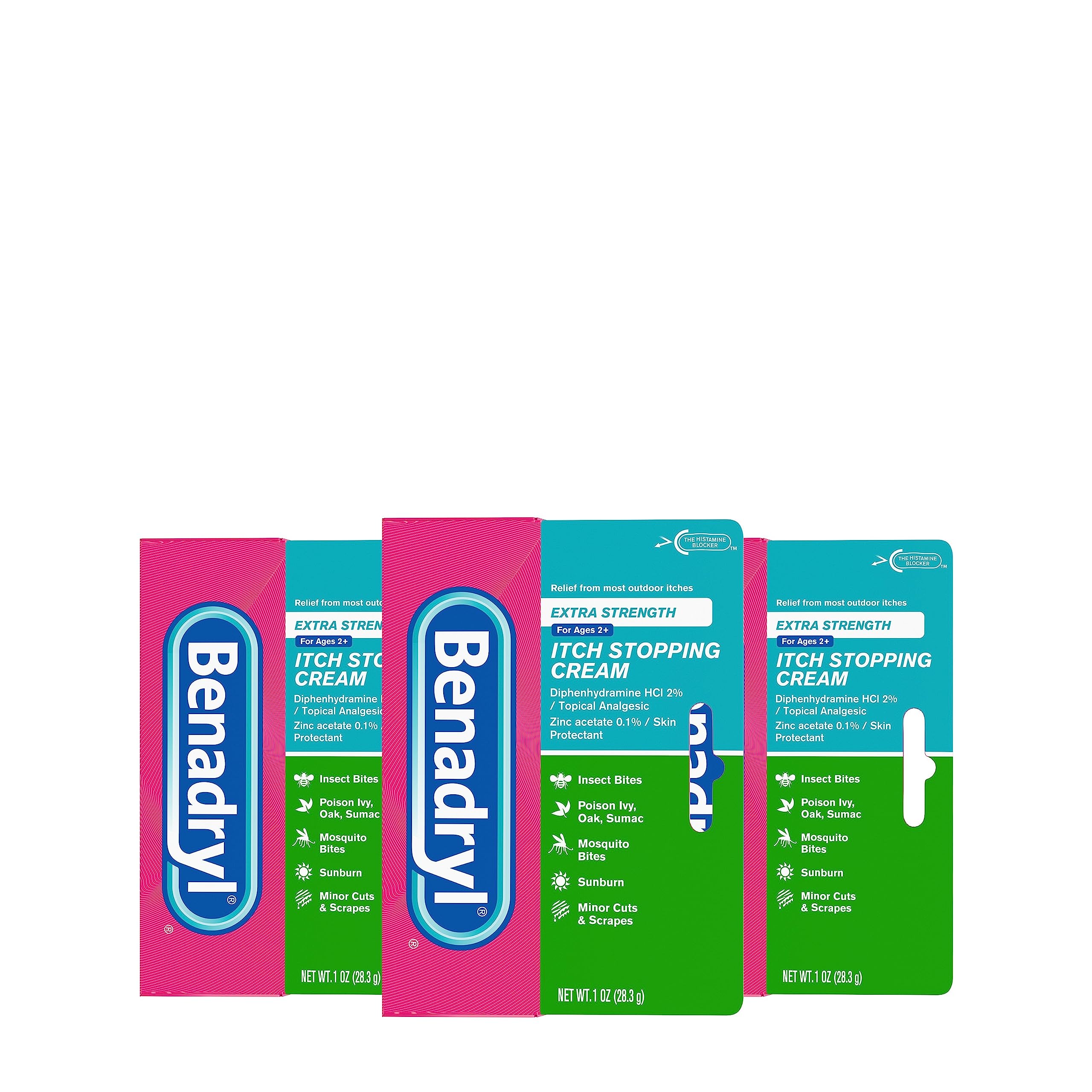 3-Pack 1-Oz Benadryl Extra Strength Anti-Itch Topical Cream $9 ($3/each) + Free Shipping w/ Prime or on orders over $35