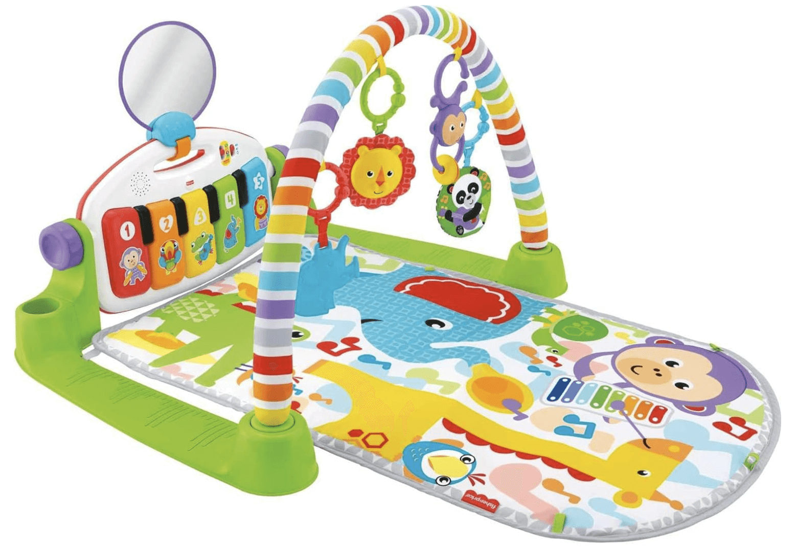 Fisher-Price Baby Deluxe Kick and Play Piano Gym Musical Playmat (Green or Pink) $30 + Free Shipping
