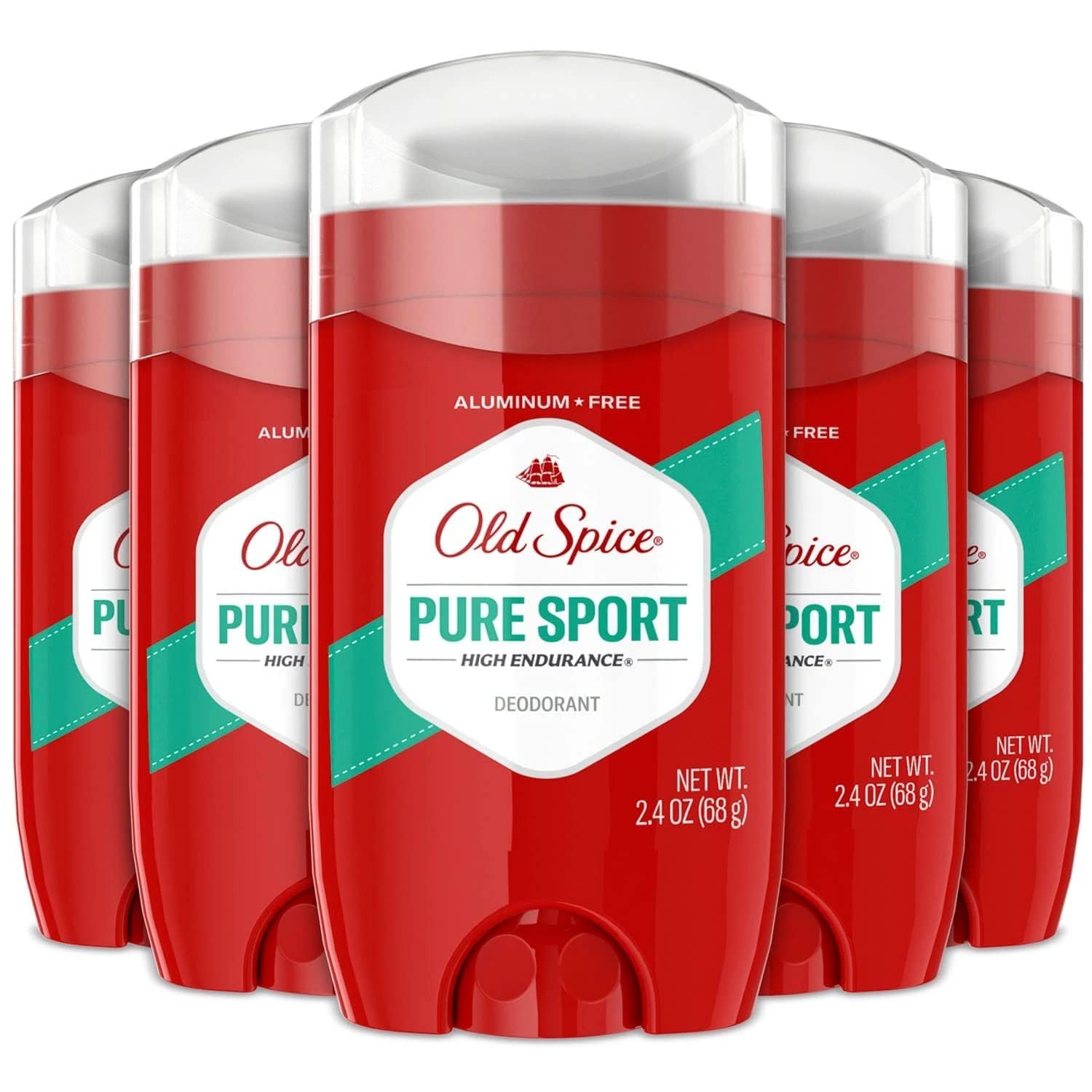 5-Pack 2.4-Oz Old Spice Pure Sport Deodorant $11 ($2.20 each) + Free Shipping w/ Prime or on $35+