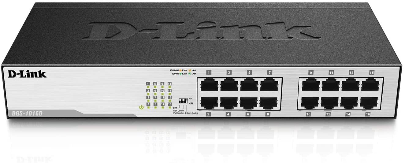 D-Link 16-Port Gigabit Unmanaged Desktop Ethernet Switch $52.72 + Free Shipping