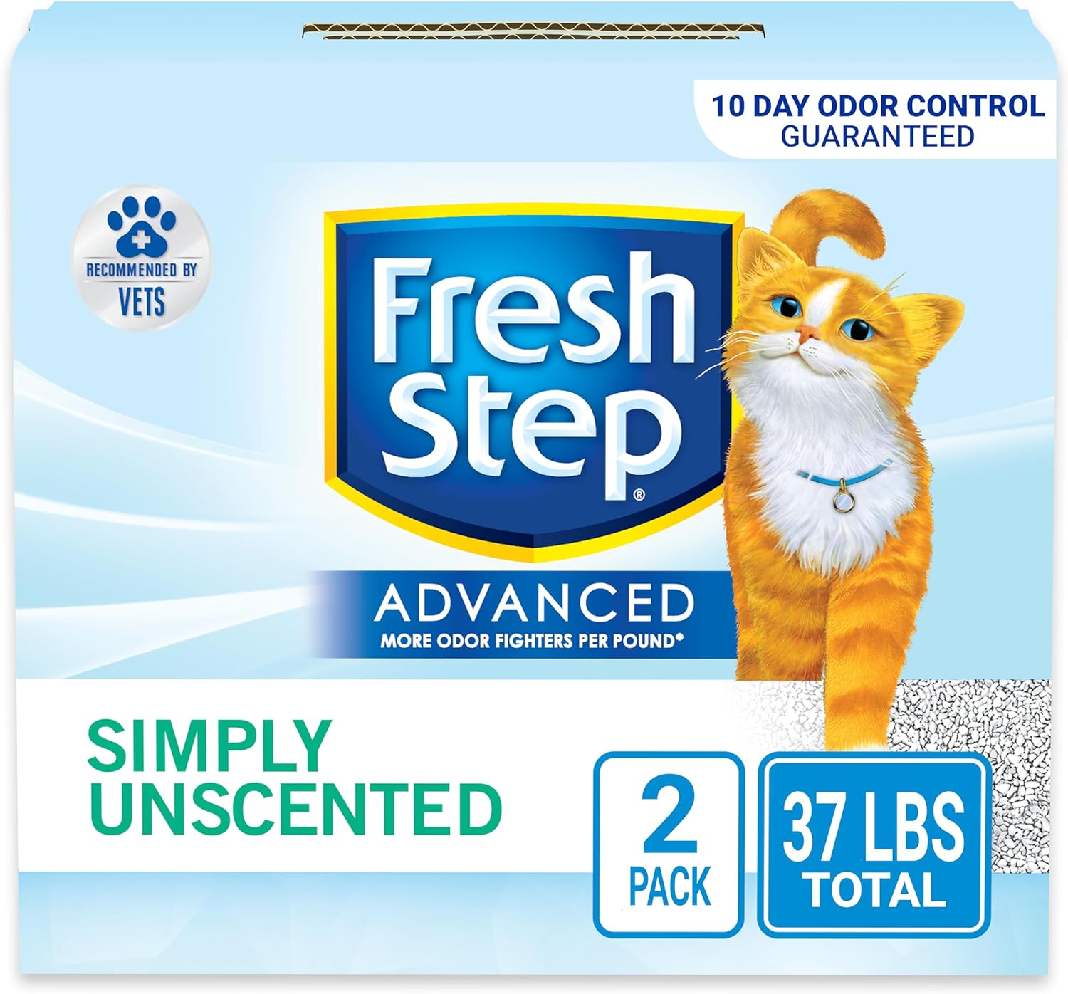 Fresh Step Clumping Cat Litter: 2-Pack 18.5-Lbs Advanced $14.57 ($7.28 each), 14-Lbs w/ Activated Charcoal $5.85 w/ S&S & More + Free Shipping with Prime or on 35+