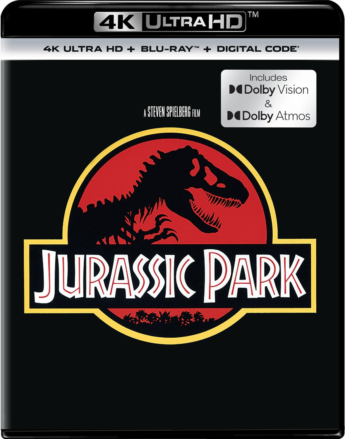 Jurassic Park: Dolby Vision & Atmos Upgrade (4K Ultra HD + Blu-ray + Digital) $15 & More + Free Shipping w/ Prime or on $35+
