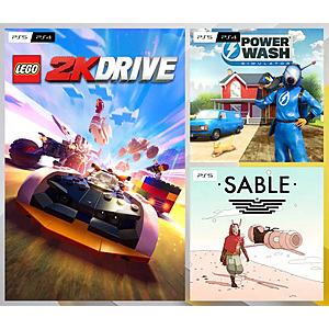 PS+ Members: PS4/PS5 Digital Games: LEGO 2K Drive, Powerwash Simulator, &  Sable