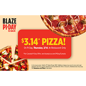 Blaze sales pizza coupons