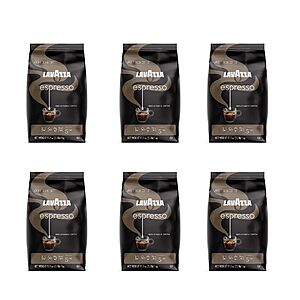 6-Pack 2.2-lb Lavazza Medium Roast Whole Bean Coffee Blend (Espresso) $49.65 w/ S&S + Free S&H