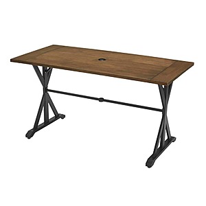 StyleWell Bedford Farmhouse Rectangle Metal Outdoor Patio Dining Table (Brown) $64.10 + Free Shipping