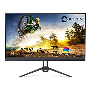 23.8" Acer AOPEN 1080p 180Hz 1ms IPS AMD FreeSync Gaming Monitor $79.99 + Free Shipping