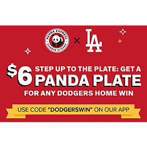 Select Southern CA/NV Panda Express Locations: Get a Plate Meal (2 Entrees + 1 Side) $6 + Free Restaurant Pickup