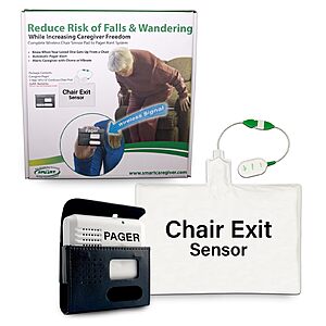 Smart Caregiver Chair Exit Alarm System with Wireless Pager $84.96 + Free Shipping