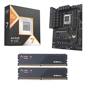Micro Center: AMD Ryzen 7 9800X3D + ASUS TUF B650-E WiFi + 32GB G.Skill Flare X5 $650 & More + Free Store Pickup