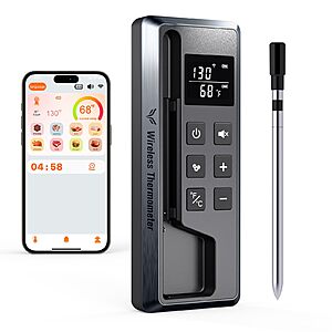 Paneceia Digital Wireless Meat Thermometer from $31.22 + Free Shipping