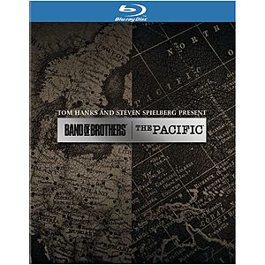 Band of Brothers + The Pacific: The Complete Miniseries (Blu-ray) .75 or less