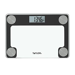 Taylor Digital Compact Glass Scale (400 lb Capacity, Clear) $19.49 + Free Shipping w/ Prime or on $35+