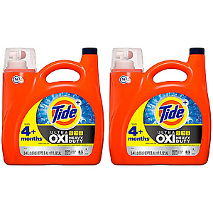 Select Locations: 2-Count 117-Oz Tide Heavy Duty Ultra OXI HE Laundry Detergent $20.05 & More + Free Store Pickup