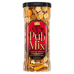 [Regional] 20-Oz Utz Pub Mix $2.14 + Free S&H w/ Walmart+ or on $35+