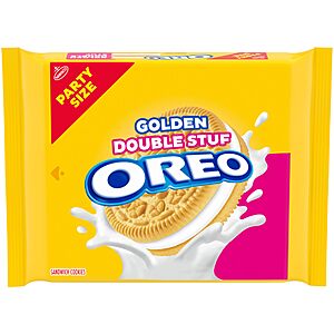 24.95-Oz OREO Double Stuf Golden Sandwich Cookies (Party Size) $3.12 w/ S&S + Free Shipping w/ Prime or on $35+