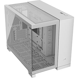 CORSAIR 2500X Micro ATX Dual Chamber Tempered Glass PC Case (White; Small Tower) $49.99 + Free Shipping