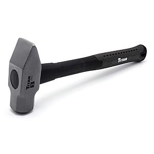 3-Pound Titan Cross Pein Hammer w/ Forged Steel Head & 15.5" Shock Absorbing Fiberglass Handle $12.50 + Free Shipping w/ Prime or on $35