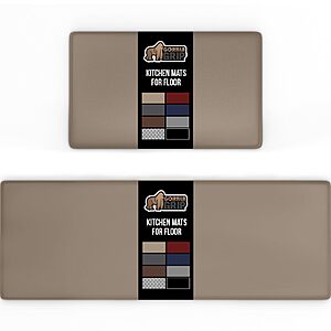 2-Pack Gorilla Grip Cushioned Floor Mats (17"x24" & 17"x48";Beige) $19.49 + Free Shipping w/ Prime or on $35