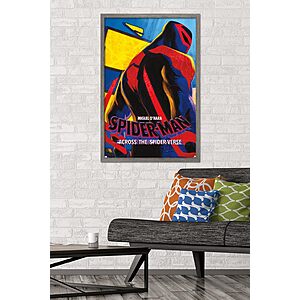 Marvel Spider-Man: Miguel O'Hara Wall Poster (34"x22.4" in Barnwood Framed) $21 