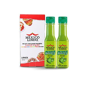 2-Pack 5-Oz Mexico Lindo Green Habanero Hot Sauce $3.94 + Free Shipping w/ Prime or on $35
