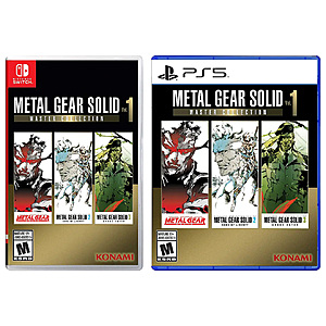 Metal Gear Solid: Master Collection Vol.1 (Nintendo Switch or PS5) $19.99 + Free Shipping