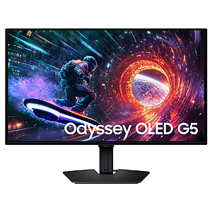 Samsung EPP: 27 Odyssey G5 G50SF QD-OLED 1440p QHD 180Hz Gaming Monitor 5 + Free Shipping