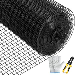 36" x 50' VEVOR Welded Wire Fence Galvanized Steel Fencing (1" x 1" Mesh Size) $39.85 + Free Shipping