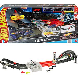 Hot Wheels Formula 1 Grand Prix Circuit Track Set w/ 3x Cars & Motorized Booster $56 + Free Shipping