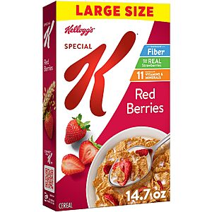 14.7-Oz Special K Red Berries Breakfast Cereal (Large Size) $3.79 w/ S&S + Free Shipping w/ Prime or on $35+