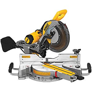DEWALT 12-inch Double Bevel Sliding Compound Miter Saw w/ XPS LED Shadow Light System $399 + Free Shipping