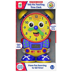 The Learning Journey Telly the Teaching Time Clock Electronic Game $21.34 + Free Shipping w/ Prime or on $35+