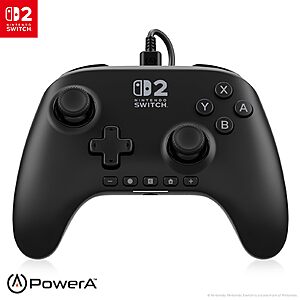 PowerA Advantage Wired Controller for Nintendo Switch 2 (Black) $21.37 + Free Shipping w/ Prime or on $35+