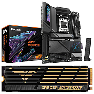 GIGABYTE X870E AORUS PRO AM5 LGA 1718 Motherboard + 1TB Team Group SSD $310 + Free Shipping