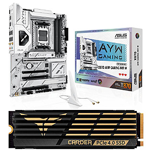 ASUS X870 AYW GAMING WIFI W AMD X870 AM5 ATX Motherboard + 1TB Team Group SSD $240 + Free Shipping