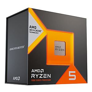 AMD Ryzen 5 7600X3D Raphael 4.1GHz 6-Core/12-Threads Boxed Processor $200 + Free Pickup Only