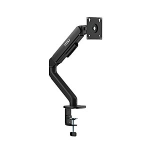 MSI MAG MT101G Gas Spring Single Monitor Stand Arm (Support 17"-32" & 22lbs) $29.99