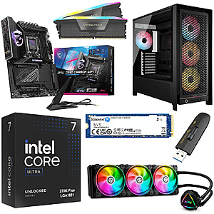 7-Item Bundle: Intel Core Ultra 7 270K Plus CPU + MSI MPG Z890 CARBON WIFI MB + 96GB CORSAIR Vengeance RGB RAM & More $1720 + $1 Shipping