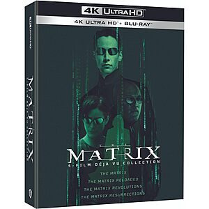 The Matrix: 4-Film Deja Vu Collection (4K Ultra HD + Blu-Ray) $45 + Free S/H
