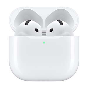 Apple AirPods 4 Wireless Earbud Headphones w/ USB-C Charging Case $99 + Free S&H