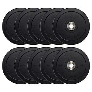 260-Pound CAP Barbell Pro 2" Olympic Bumper Plate Weight Set (Black) $249.98 + Free Shipping
