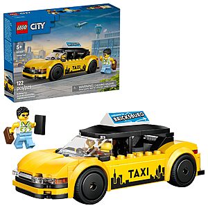LEGO City Yellow Taxi Car Building Toy $10.50 